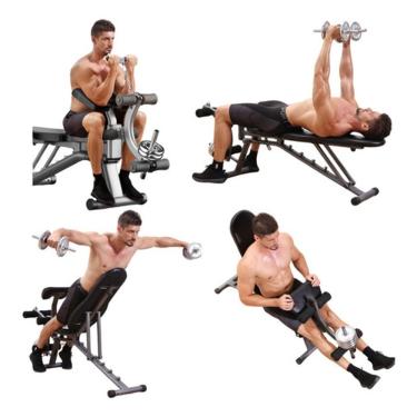 Imagem de Banco De Ginastica Exercícios Musculação Multifuncional K2