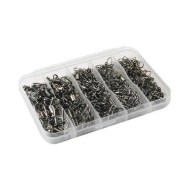 Imagem de 50 Conectores Giratórios Com Anel De Rotação 360 graus Para Pesca, Fiv