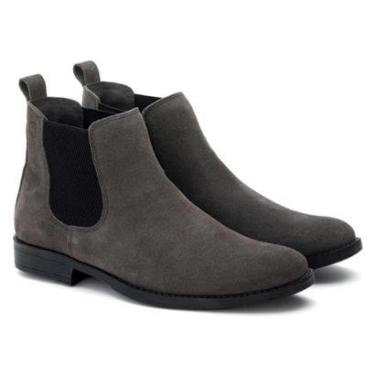 Imagem de Bota Masculina Couro Camurça Botina Chelsea Country Conforto-Masculino