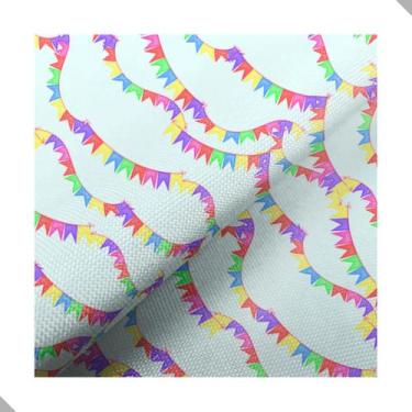 Imagem de Kit Tecido Estampado 3 peças de 60x205cm Malha Promo Festa Junina Arra