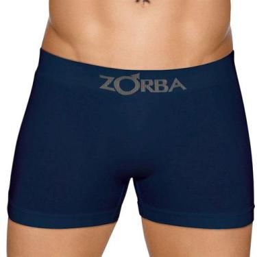 Imagem de Cueca Boxer Zorba Sem Costura Algodão - 0781, Marinho, GG