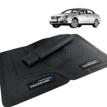 Imagem de Jogo Tapete Passat Alemão 1996 a 2010 Borracha com logo - VOLKSWAGEN