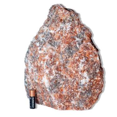 Imagem de 01 Calcita Laranja Pé Serrado 22 a 26cm 5 a 6Kg - Tipo B - Cristaisdec