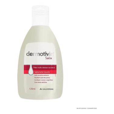 Imagem de Sabonete Líquido Facial Para Acne Dermotivin Salix 120ml - Congratulat