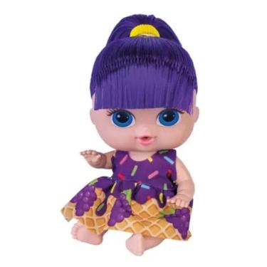 Imagem de Boneca Babys Collection Mini Sorvetinho Uva 606 - Super Toys