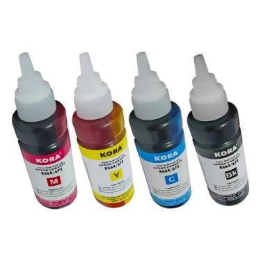 Imagem de Kit 4 Refil T664 01 PRETO, 01 CYAN, 01 MAGENTA, 01 YELLOW 01 YELLOW - 