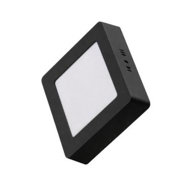 Imagem de Plafon de Led Sobrepor Quadrado Eco 12W 4000K Preto Bivolt BDPD-0800-2