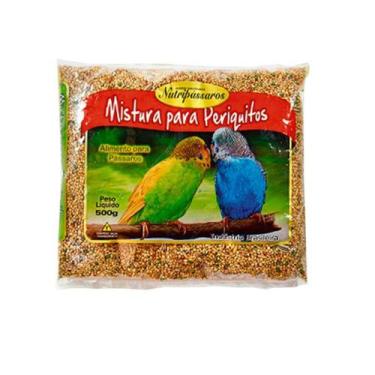 Imagem de Nutripássaros Mistura Completa para Periquitos 500g com Mel