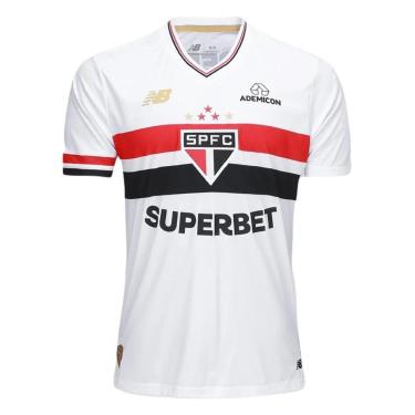 Imagem de Camisa São Paulo 2025 Uniforme 1 Branca New Balance-Masculino