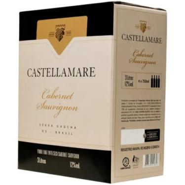 Imagem de Vinho Tinto Cabernet Sauvignon Bag in Box Castellamare 3L