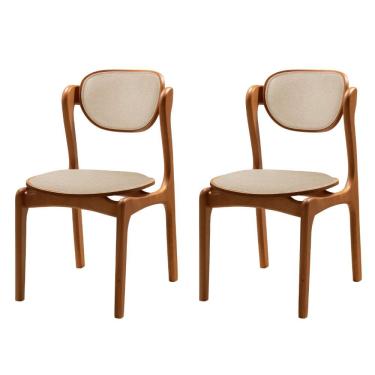 Imagem de Conjunto com 2 Cadeiras de Jantar Solaris Soft Moderna Mobilia
