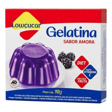 Imagem de Gelatina Zero Açúcar Sabor Amora 10g Lowçucar
