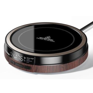 Imagem de Aquecedor de Caneca Bearwind 50W com Efeito de Madeira e Timer de 4 Te