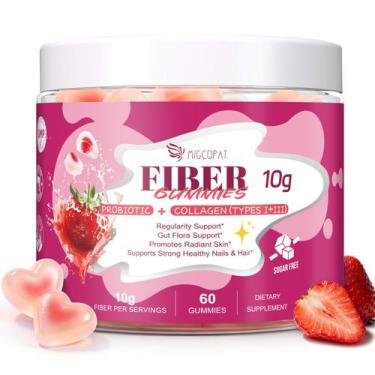 Imagem de Gomas de fibra Migcopat 10 g con colágeno y probióticos, 60 unidades