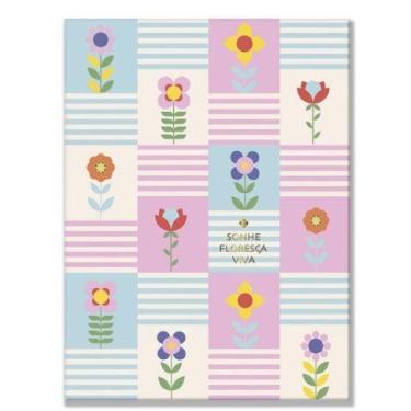 Imagem de Pasta catalogo - fina ideia - floral grafico oficio 24x32cm capa dura