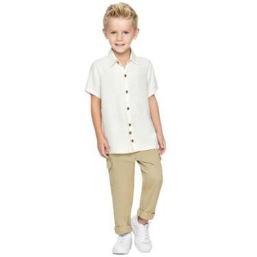 Imagem de Camisa Gola Menino em Linho Manga Curta Trick Nick, 6