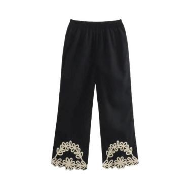 Imagem de Saia Mini Feminina Floral Bordada - Estilo Chique Zevity 2024, BR-G, E