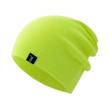 Imagem de Gorro De Inverno Tricotado Unissex Em Várias Cores Com Etiqueta Decora