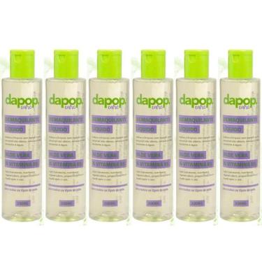 Imagem de Demaquilante De Aloe Vera Dapop Removedor/Limpeza - Kit 6 Un