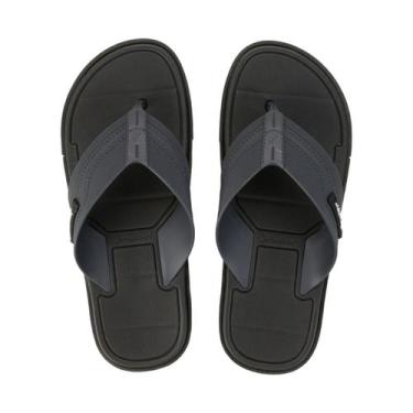 Imagem de Chinelo Masculino Rider Spin Preto e Cinza - 11772 BE647, 39, Preto