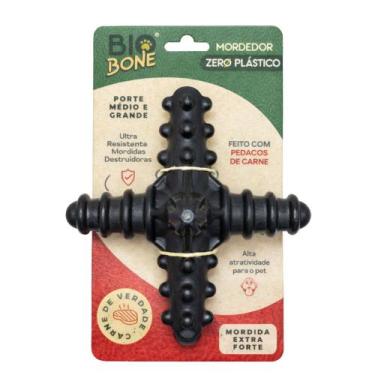 Imagem de Mordedor Biobone Natural Cães Asterisco Grande Carne