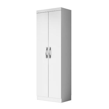 Imagem de Armário Multiuso New 2 Portas 3 Prateleiras MDF-MDP 52cm Branco Aramóveis
