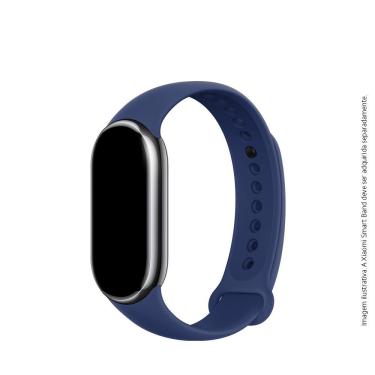 Imagem de Bracelete de Silicone Xiaomi Smart Band 8 9 10 Ajustável Compatível com Pulseira Inteligente Azul Escuro