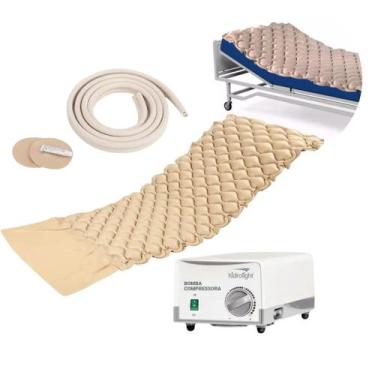 Imagem de Kit colchao pneumatico hospitalar anti escaras ulceras 135kg - Hidroli
