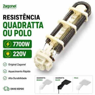 Imagem de Resistência Original Quadratta ou Polo 7700W 220V Zagonel