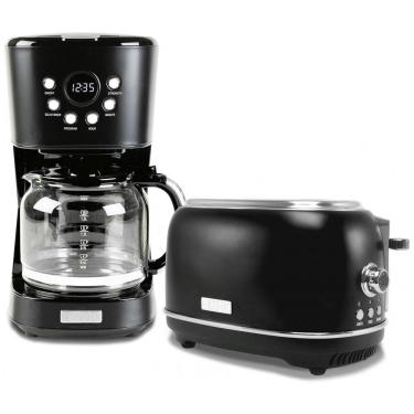 Imagem de Conjunto cafeteira elétrica 12 xícaras e torradeira 2 fatias Haden Heritage turquesa e cromo 1000W 110V