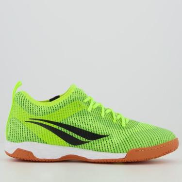 Imagem de Chuteira Penalty Max 500 Ecoknit XXI Futsal Amarela, 44