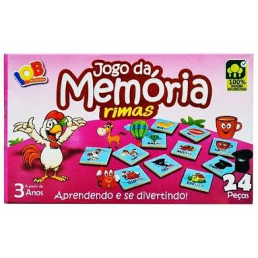 Imagem de Jogo da Memória Rimas 24 peças IOB Brinquedo dia das Crianças