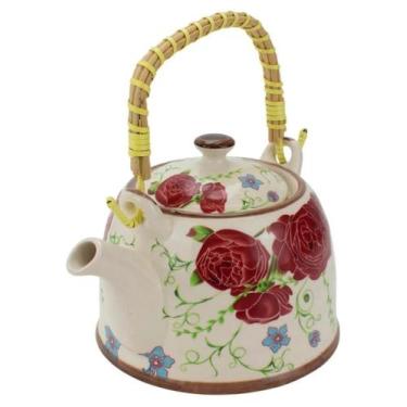 Imagem de Bule Decorativo De Porcelana Retrô Com Infusor Summer Petals - D Prese