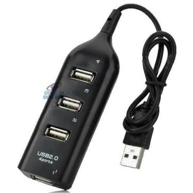 Imagem de Hub USB 2.0 com 4 Portas em Barra Expansor de USB - Diversos