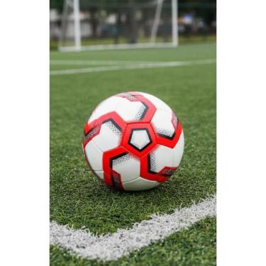 Imagem de Bola Futsal Society Branco/Vermelho/Preto Controle Total - Congratulat