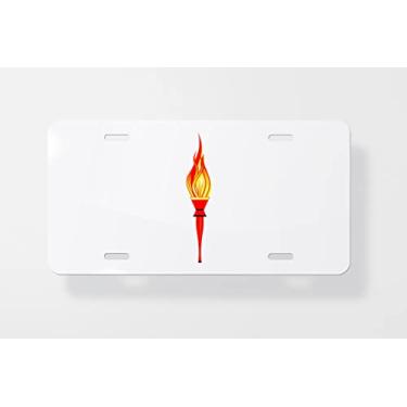 Imagem de Capa para placa de carro da tocha Vector – Capa para placa de carro – Capa para moldura da placa de carro 15 x 30 cm