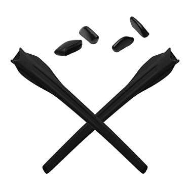 Imagem de Mryok Kits de reposição para ponteiras de orelha Oakley Flak XS OJ9005 – Opt, Preto, One Size