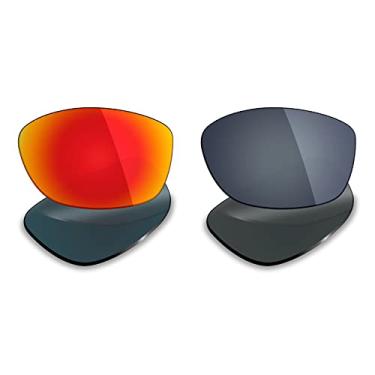Imagem de Mryok 2 pares de lentes polarizadas de substituição para óculos de sol Oakley Pit Bull - opções