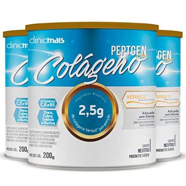 Imagem de Kit 3 Colágeno Verisol ClinicMais 200g Neutro