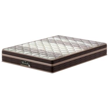 Imagem de Colchão Casal Probel Nevada com Euro Pillow e Molas Ensacadas 26x138x188 cm – Bege/Marrom