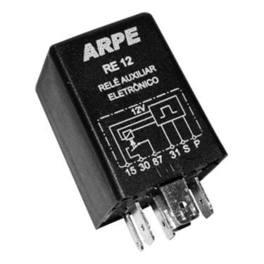 Imagem de Re12 Relé Auxiliar Eletrônico 12 Volts 40 Amperes Universal