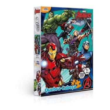 Imagem de Quebra Cabeça Infantil Vingadores 200 Peças Toyster - 8041