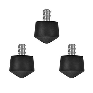 Imagem de Pico de borracha antiderrapante universal Foto&Tech compatível com Andoer Benro Gitzo Induro Kingjoy Manfrotto Weifeng RRS 3/8"-16 fios tripé monopé em superfície lisa e sem fios 30 mm x 40 mm (3 peças)