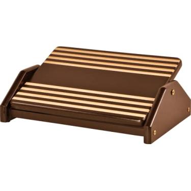 Imagem de Apoio Ergonômico para Os Pés, MDF Natural (Cor: Tabaco) - Souza & Cia