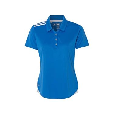 Imagem de Adidas Polo de ombro com 3 listras (A235), Bright Royal/White/Mid Grey, Medium