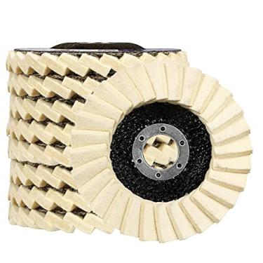 Imagem de Kit 5 Disco Feltro Flap para Polimento 4.1/2" Metal Alumínio - Starfer