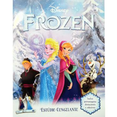 Imagem de Livro - Livro de Adesivos - Frozen - Estúdio Congelante