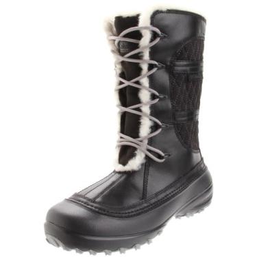 Imagem de Columbia Bota feminina esportiva Heather Canyon impermeável para clima frio, Preto, 5.5
