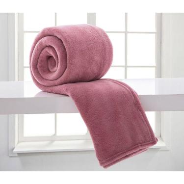 Imagem de Manta King Microfibra Home Design Rosa Antigo Corttex