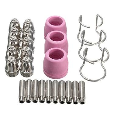 Imagem de Tingpai 26 Pcs Kit De Consumíveis Do Cortador De Plasma SG-55 AG-60 WSD-60P Bico Da Ponta Da Tocha De Corte